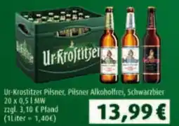 Lösch Depot Ur-Krostitzer Pilsner, Pilsner Alkoholfrei, Schwarzbier Angebot