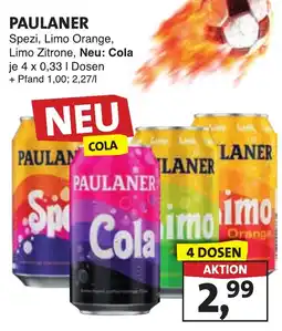 Lösch Depot PAULANER Spezi, Limo Orange, Limo Zitrone, Neu: Cola Angebot