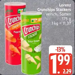Edeka Lorenz Crunchips Stackers Angebot