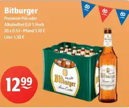 Getränke Hoffmann Bitburger Premium Pils oder Alkoholfrei 0,0% Herb Angebot