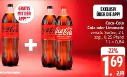 Edeka Coca-Cola Cola oder Limonade Angebot