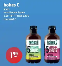 Getränke Hoffmann hohes C Shots Angebot