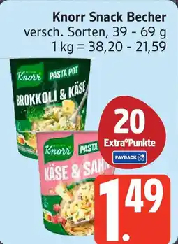 Edeka Knorr Snack Becher Angebot