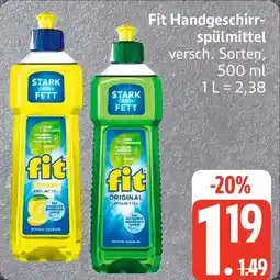 Edeka Fit Handgeschirrspülmittel Angebot