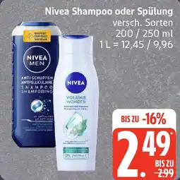 Edeka Nivea Shampoo oder Spülung Angebot