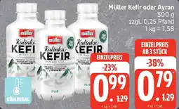 Edeka Müller Kefir oder Ayran Angebot