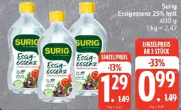 Edeka Surig Essigessenz 25% hell Angebot