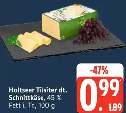 Edeka Holtseer Tilsiter dt. Schnittkäse Angebot