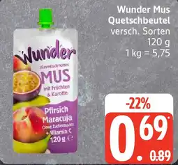 Edeka Wunder Mus Quetschbeutel Angebot