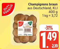 Edeka GUT& GÜNSTIG Champignons braun Angebot