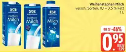 Edeka Weihenstephan Milch Angebot