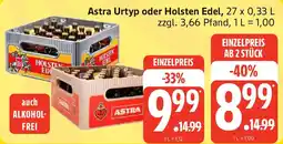 Edeka Astra Urtyp oder Holsten Edel, Angebot