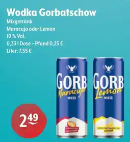 Getränke Hoffmann Wodka Gorbatschow Mixgetränk Angebot