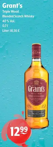 Getränke Hoffmann Grant's Triple Wood Blended Scotch Whisky Angebot