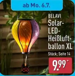 Aldi Nord BELAVI Solar- LED- Heißluftballon XL Angebot