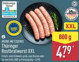 Aldi Nord MEINE METZGEREI Thüringer Rostbratwurst XXL Angebot
