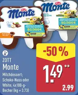 Aldi Nord ZOTT Monte Angebot