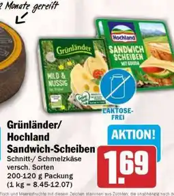 HIT Grünländer/ Hochland Sandwich-Scheiben Angebot