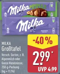 Aldi Nord MILKA Groẞtafel Angebot