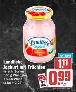 HIT Landliebe Joghurt mit Früchten Angebot