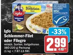 HIT Iglo Schlemmer-Filet oder Filegro Angebot