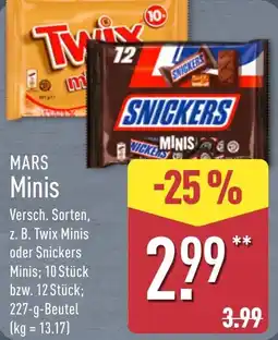 Aldi Nord MARS Minis Angebot