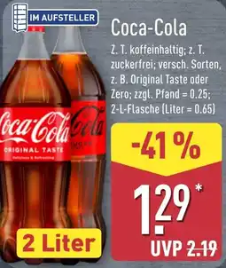 Aldi Nord Coca-Cola Angebot