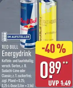 Aldi Nord RED BULL Energydrink Angebot