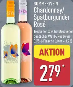 Aldi Nord SOMMERWEIN Chardonnay/ Spätburgunder Rosé Angebot