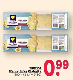 Scheck-in-Center EDEKA Herzstücke Ciabatta Angebot