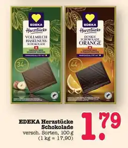 Scheck-in-Center EDEKA Herzstücke Schokolade Angebot