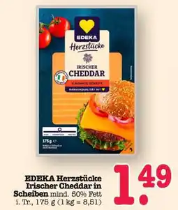 Scheck-in-Center EDEKA Herzstücke Irischer Cheddar Angebot
