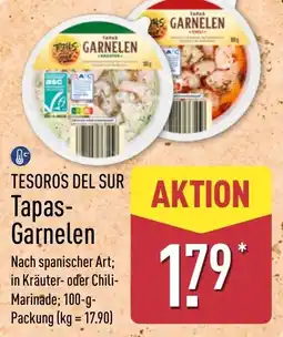 Aldi Nord TESOROS DEL SUR Tapas- Garnelen Angebot