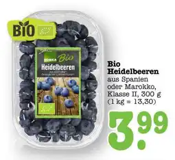 Scheck-in-Center Bio Heidelbeeren Angebot
