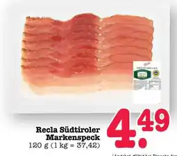 Scheck-in-Center Recla Südtiroler Markenspeck Angebot