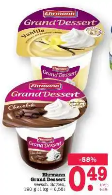 Scheck-in-Center Ehrmann Grand Dessert Angebot