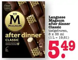 Scheck-in-Center Langnese Magnum after dinner Classic Angebot