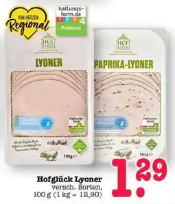 Scheck-in-Center Hofglück Lyoner Angebot