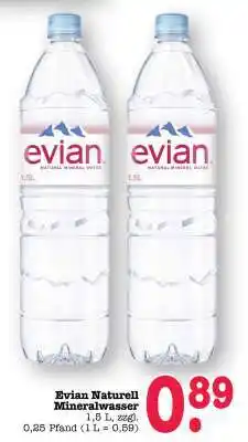 Scheck-in-Center Evian Naturell Mineralwasser Angebot