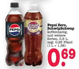 Scheck-in-Center Pepsi Zero, SchwipSchwap Angebot
