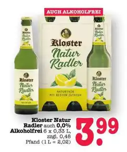 Scheck-in-Center Kloster Natur Radler Angebot