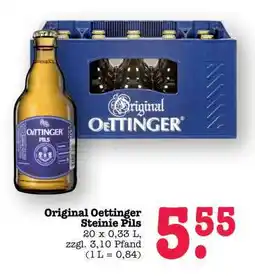 Scheck-in-Center Original Oettinger Steinie Pils Angebot