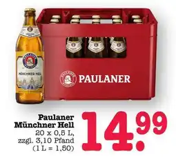 Scheck-in-Center Paulaner Münchner Hell Angebot