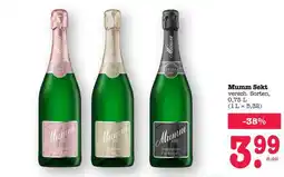 Scheck-in-Center Mumm Sekt Angebot