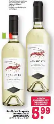 Scheck-in-Center Sardinien Aragosta Vermentino di Sardegna DOC Angebot