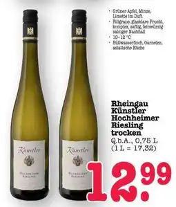 Scheck-in-Center Rheingau Künstler Hochheimer Riesling trocken Angebot
