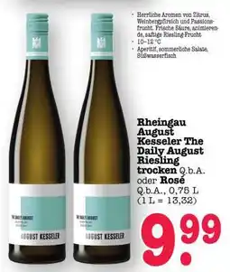 Scheck-in-Center Rheingau August Kesseler The Daily August Riesling trocken Q.b.A. oder Rosé Angebot