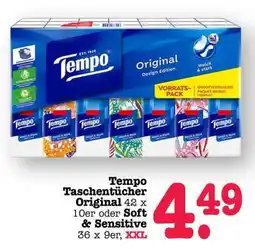 Scheck-in-Center Tempo Taschentücher Angebot