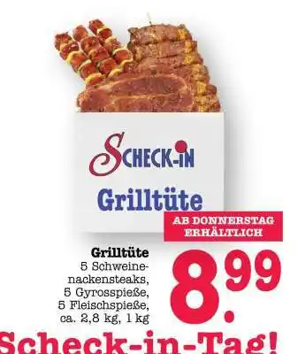 Scheck-in-Center Grilltüte Angebot