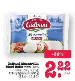 Scheck-in-Center Galbani Mozzarella Maxi Rolle Angebot